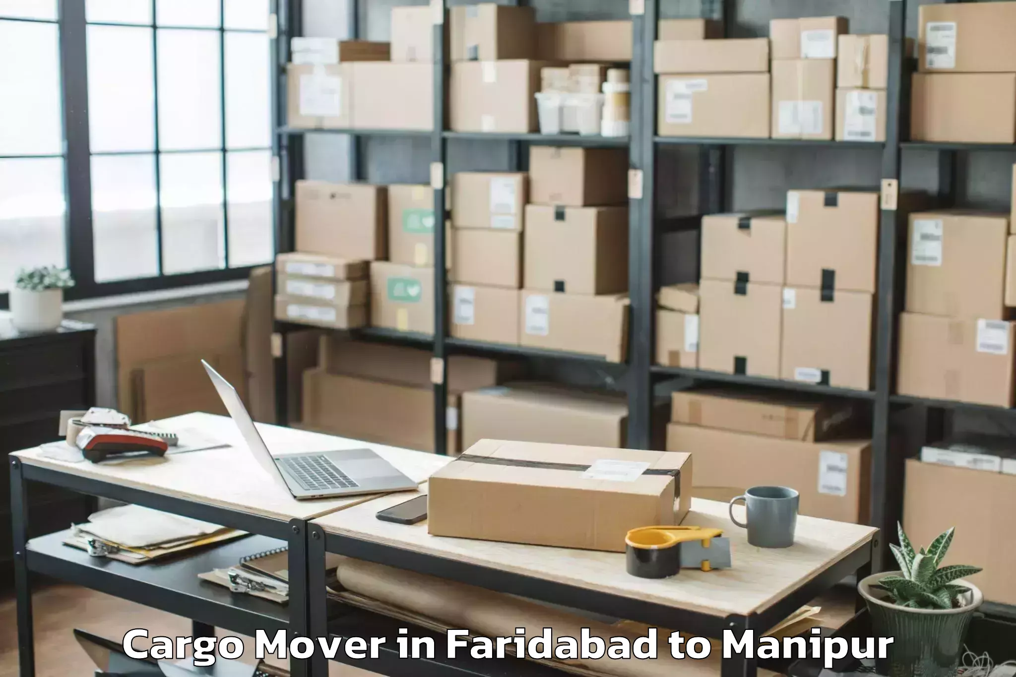 Leading Faridabad to Lamphelpat Cargo Mover Provider